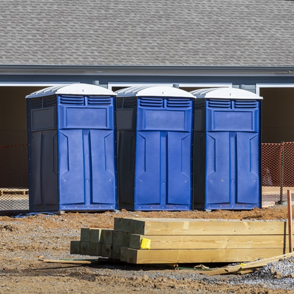 what is the maximum capacity for a single portable restroom in Stilesville IN